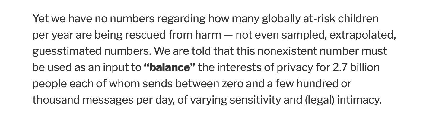 It’s never going to be popular to tell people that saving innocent little children is *not* the most important big-picture thing for humanity — but it’s true (HT: @elegant_wallaby)
